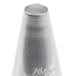 An Ateco metal cone-shaped cake decorating tip.