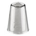 A silver metal Ateco Christmas tree piping tip with a lid.