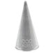 A silver Ateco 000 Plain Piping Tip cone.