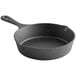 A Valor pre-seasoned cast iron mini round skillet with a handle.