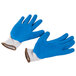 A pair of blue Cordova Cor-Grip gloves with white trim on the wrist.
