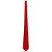 A red Henry Segal straight neck tie on a white background.