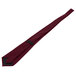 A close up of a Henry Segal burgundy neck tie with black trim.