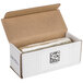 A white Western Plastics box with a roll of perforated plastic wrapped around it.