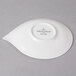 A white Villeroy & Boch porcelain plate with a leaf design.