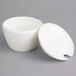 A Villeroy & Boch white porcelain covered sugar bowl.