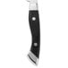 A Walco stainless steel steak knife with a black plastic handle and silver blade.