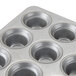 A Chicago Metallic mini crown muffin pan with 12 cups.