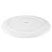 An Arcoroc Candour Azure porcelain oval platter with a white background.