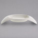 A white Villeroy & Boch pasta bowl with curved edges.