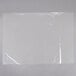 A clear plastic sheet on a white surface.