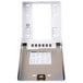 A white and silver metal San Jamar C-fold and multi-fold towel dispenser.