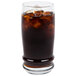 A Libbey Cascade cooler glass filled with soda and ice.