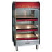An Alto-Shaam heated countertop deli display case with three shelves.