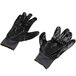 A pair of Cordova black work gloves with black nitrile coating.