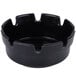 A 12 pack of black plastic ashtrays with a lid on top.