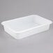 A white plastic rectangular dough proofing box with a lid.