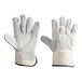 A pair of white Cordova Standard Grain Cowhide Driver's Gloves.
