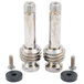 A T&S Old Style Spindle Kit with two stainless steel ball and socket nuts.