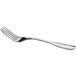 An Acopa Saxton stainless steel salad/dessert fork with a silver handle on a white background.