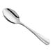 An Acopa Benson stainless steel teaspoon with a silver handle.