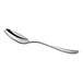An Acopa Benson stainless steel serving spoon with a silver handle and spoon.