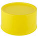 A yellow plastic Choice beverage dispenser base with a lid.