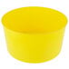 A yellow plastic base for a round beverage dispenser.