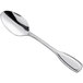 An Acopa Scottdale stainless steel teaspoon with a silver handle and spoon.