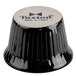 A case of 48 Tuxton black fluted china ramekins with a white label.
