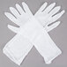 A pair of white Cordova Lightweight Cotton Lisle Gloves.