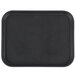 A black rectangular Cambro non-skid serving tray.