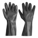 A pair of black Cordova PVC sandpaper gloves.