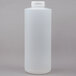 A clear plastic Tablecraft squeeze bottle with a flip lid.