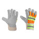 A pair of Cordova work gloves with reflective stripes on the cuffs.