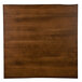 A square brown wooden Lancaster Table & Seating dining table surface.