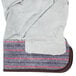 A pair of Cordova canvas work gloves with a striped design on the cuffs.