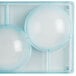 A clear plastic container with circles.