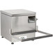 A Campus Products Silvershine countertop cutlery dryer/polisher machine with a stainless steel tray and handle.