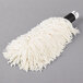 A white mop with a black polishing head.