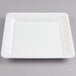 A white square Fineline plastic catering tray.