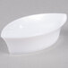 A white oval shaped Fineline Tiny Treasures plastic tray.