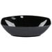 A black Fineline Platter Pleasers oval bowl.