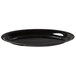A Fineline black plastic oval cater tray.