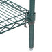 A Metroseal 3 wire shelving unit with metal shelves and legs.