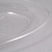 A clear plastic Fineline oval catering tray on a white surface.