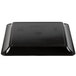 A black rectangular Fineline Platter Pleasers catering tray with text on it.