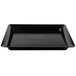 A black rectangular Fineline Platter Pleasers tray with a hole in it.