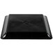 A black square Fineline Platter Pleasers catering tray.