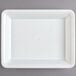 A white rectangular Fineline Platter Pleasers cater tray.